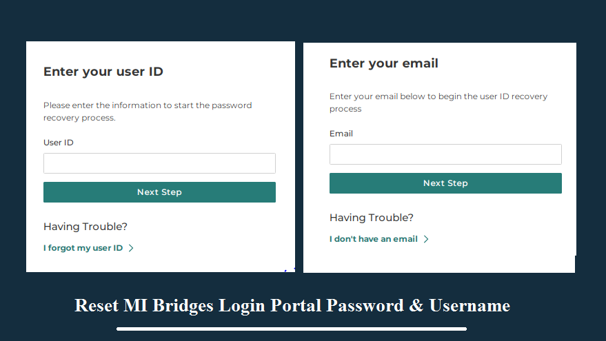 Reset MI Bridges Login Portal Password & Username